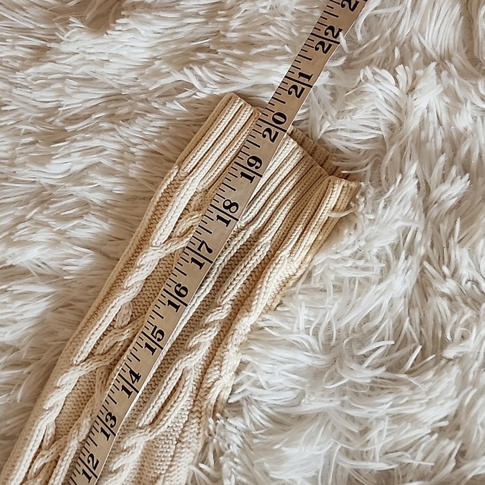 Talbots Elegant Cream Cable Knit Sweater - Picture 9 of 10